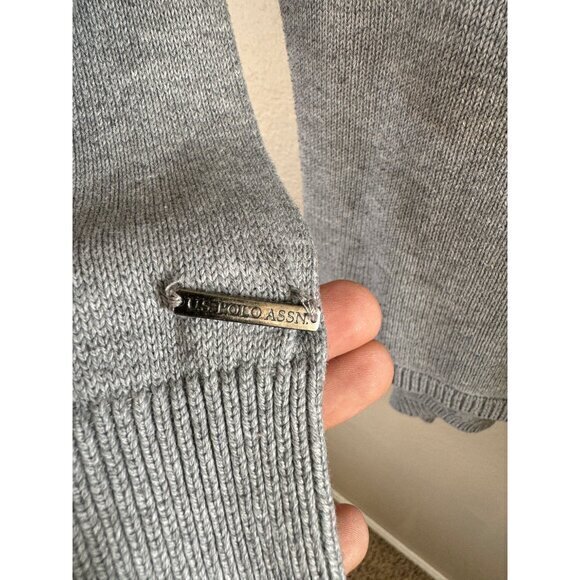 US Polo Gray Cardigan, Gray Cardigan Small short sweater‎ lightweight womens - Picture 6 of 8